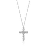 Ophelia Cross Necklace in Silver