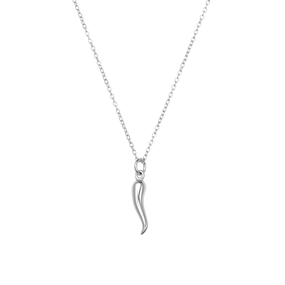 Silver Cornicello Necklace