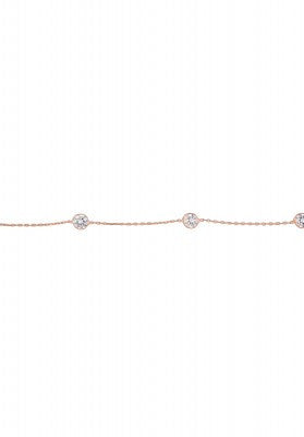 Diamonte Chain Bracelet in Sterling Silver