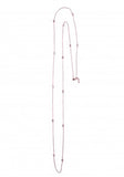 Long Diamond Necklace in Rose Gold