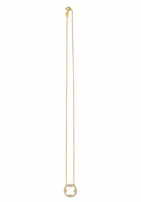 Sweet Cross Necklace in Sterling Silver