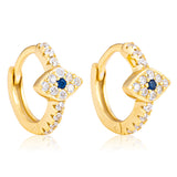 Eye Sleeper Earrings in Gold