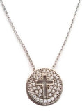 Cut Out Cross Necklace in Rose Gold