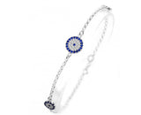Thalassa Evil Eye Bracelet in Sterling Silver
