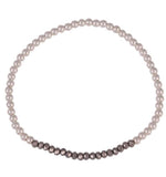 Crystal Grey Beaded Bracelet in Sterling Silver