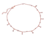 Chain Diamonte Choker in Rose Gold