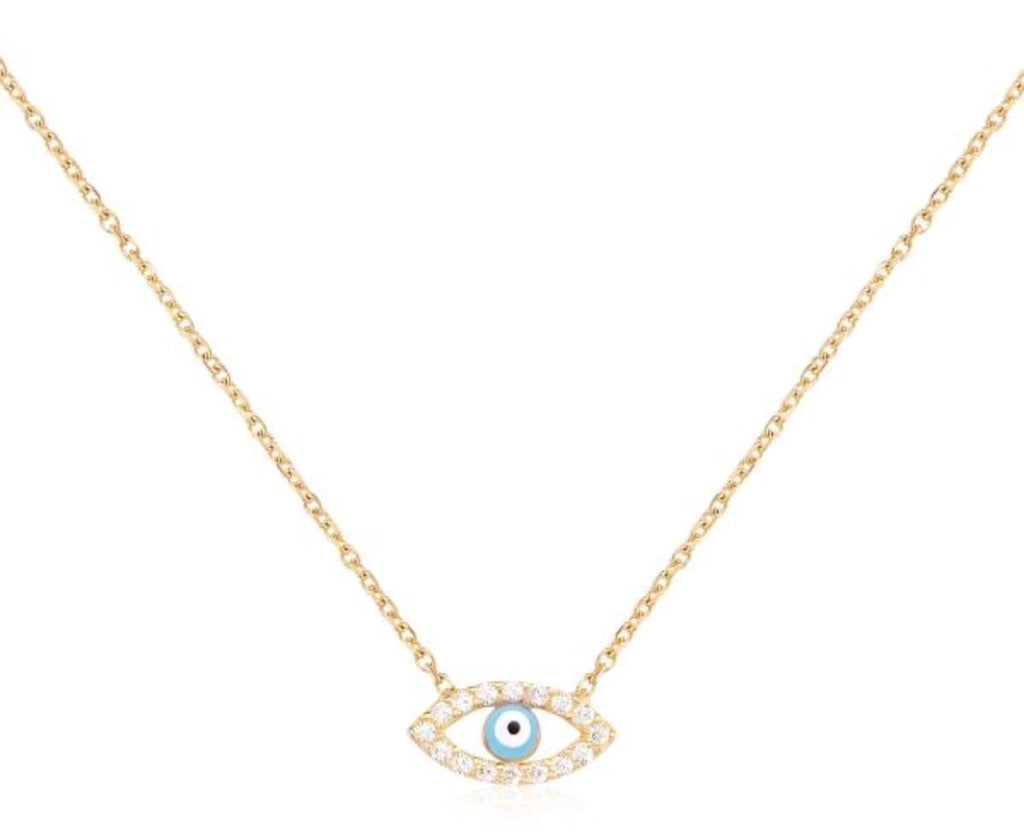 Eye On You Necklace in Rose Gold