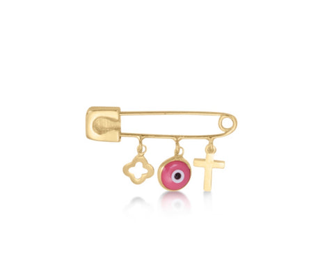 Open Clover Stud Earrings in Rose Gold