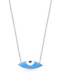 Look At Me Evil Eye Necklace in Sterling Silver