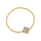 Keep The Faith Beaded Bracelet in Gold