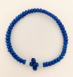Dark Blue Komboskini with White Beads