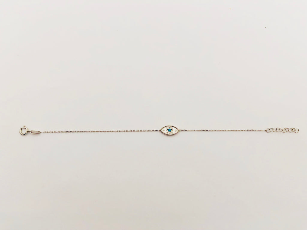 Sifnos Slant Eye Bracelet in Rose Gold