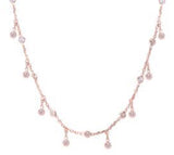 Chain Droplet Necklace in Sterling Silver