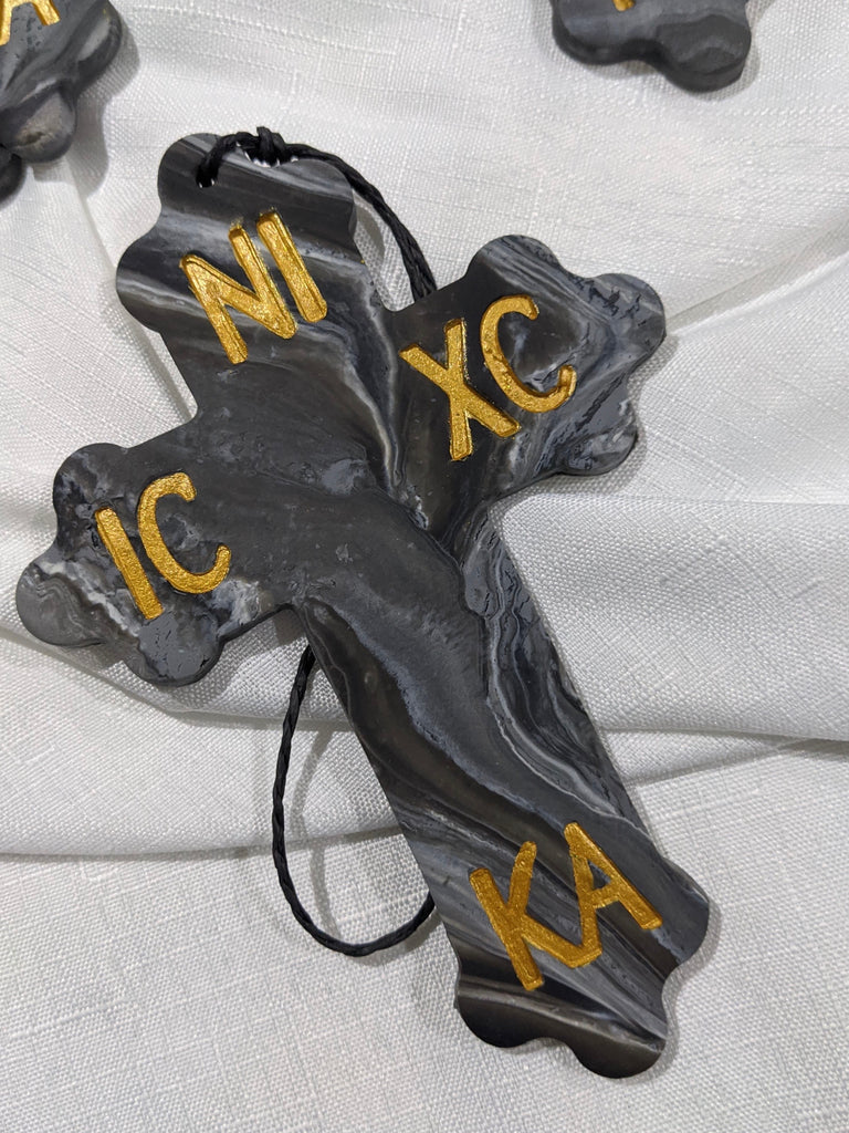 ‘Theodoros’ Black Marbled IC XC NI KA Cross