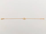 Sifnos Slant Eye Bracelet in Rose Gold
