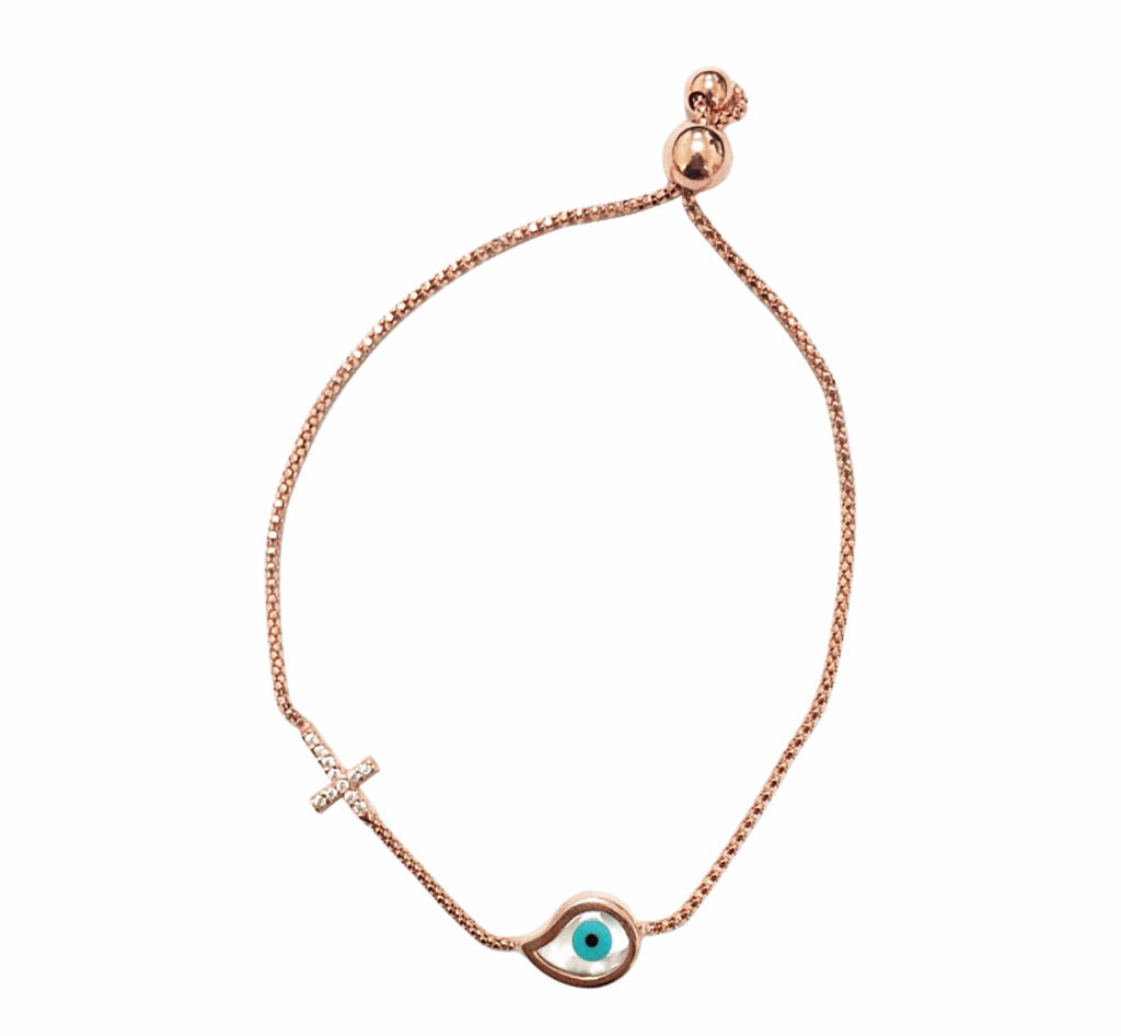 Teardrop Eye Tennis Bracelet