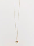 Sifnos Slant Eye Necklace in Sterling Silver