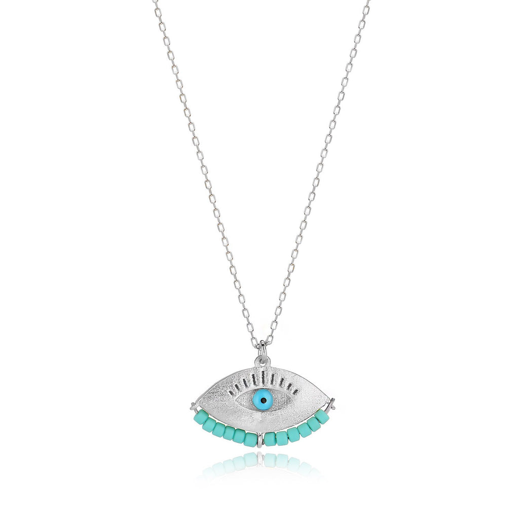 Ikaria Island Necklace in Silver