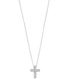 Celebrity Cross Necklace in Sterling Silver
