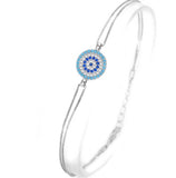 Greek Mati Bracelet in Sterling Silver