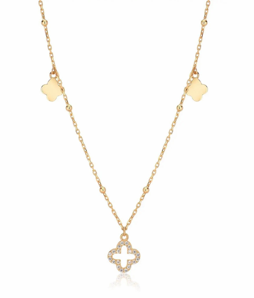 Tara Clover Necklace in Gold