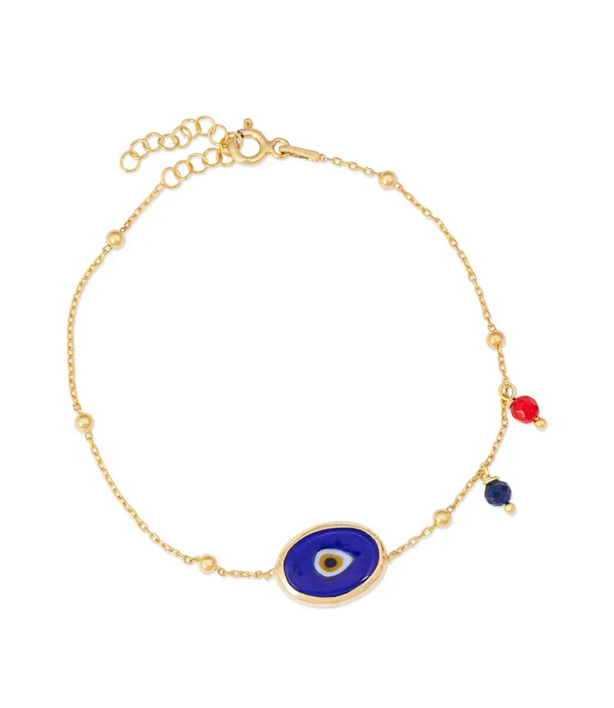 Rhea Bracelet in Dark blue/Gold