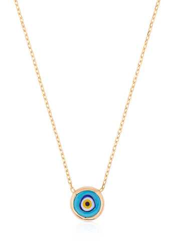 Elaine Necklace in Blue/Gold