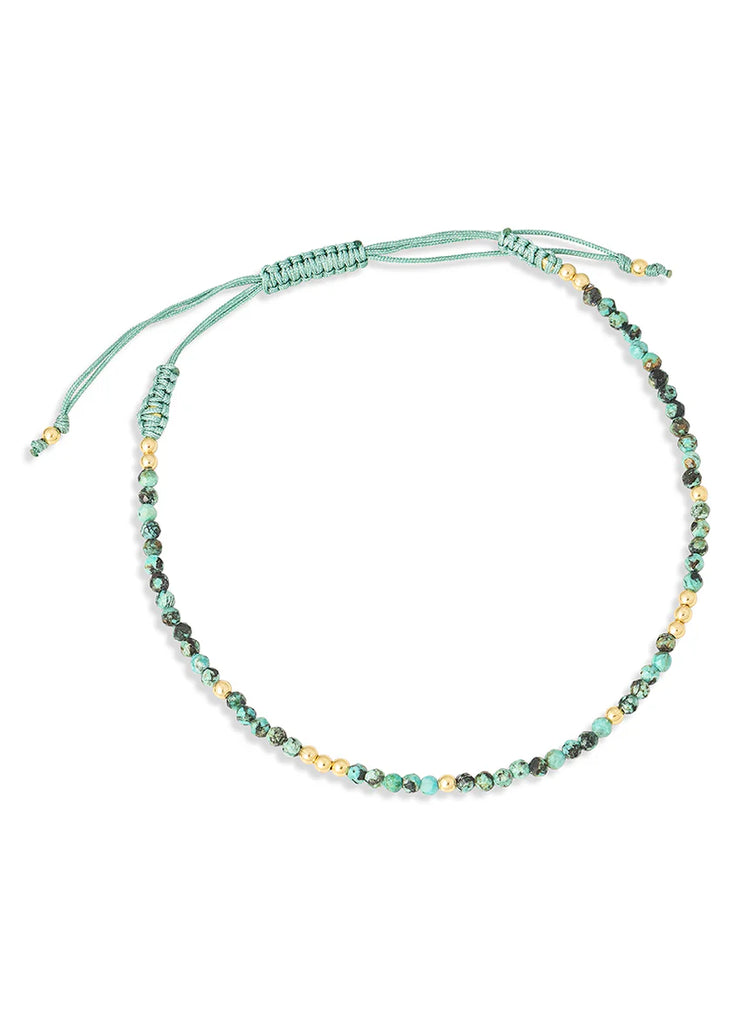 Grecian Cord Bracelet in Turquoise