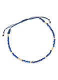 Grecian Cord Bracelet in Lapis Blue
