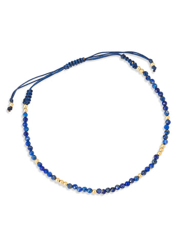 Grecian Cord Bracelet in Lapis Blue