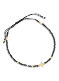 Hellenic Cord Bracelet in Onyx