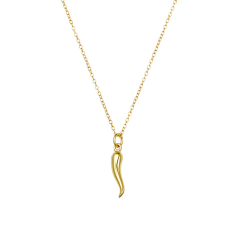 Gold Cornicello Necklace