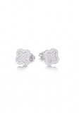 Clover Stud Earrings in Rose Gold