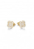 Clover Stud Earrings in Rose Gold