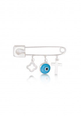 Baby Girl Pin in Sterling Silver