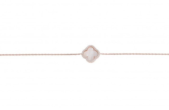 Summer Diamond Bracelet in Mother Of Pearl and Sterling Silver