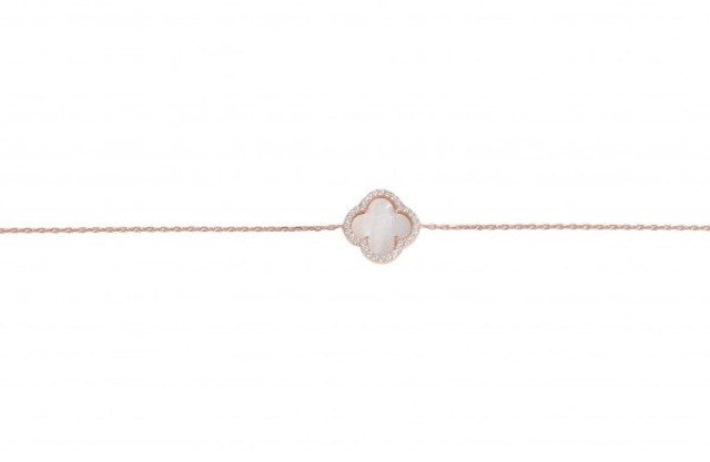 Summer Diamond Bracelet in Mother Of Pearl and Rose Gold