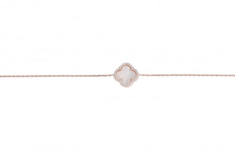 Summer Diamond Bracelet in Mother Of Pearl and Rose Gold