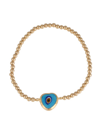 Corfu Beaded Bracelet in Gold
