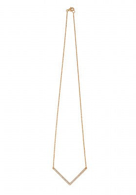 Big V Necklace in Gold