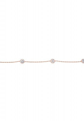 Diamonte Chain Bracelet in Sterling Silver