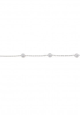 Diamonte Chain Bracelet in Sterling Silver