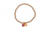 Eye Love Beaded Bracelet in Gold with White Eye