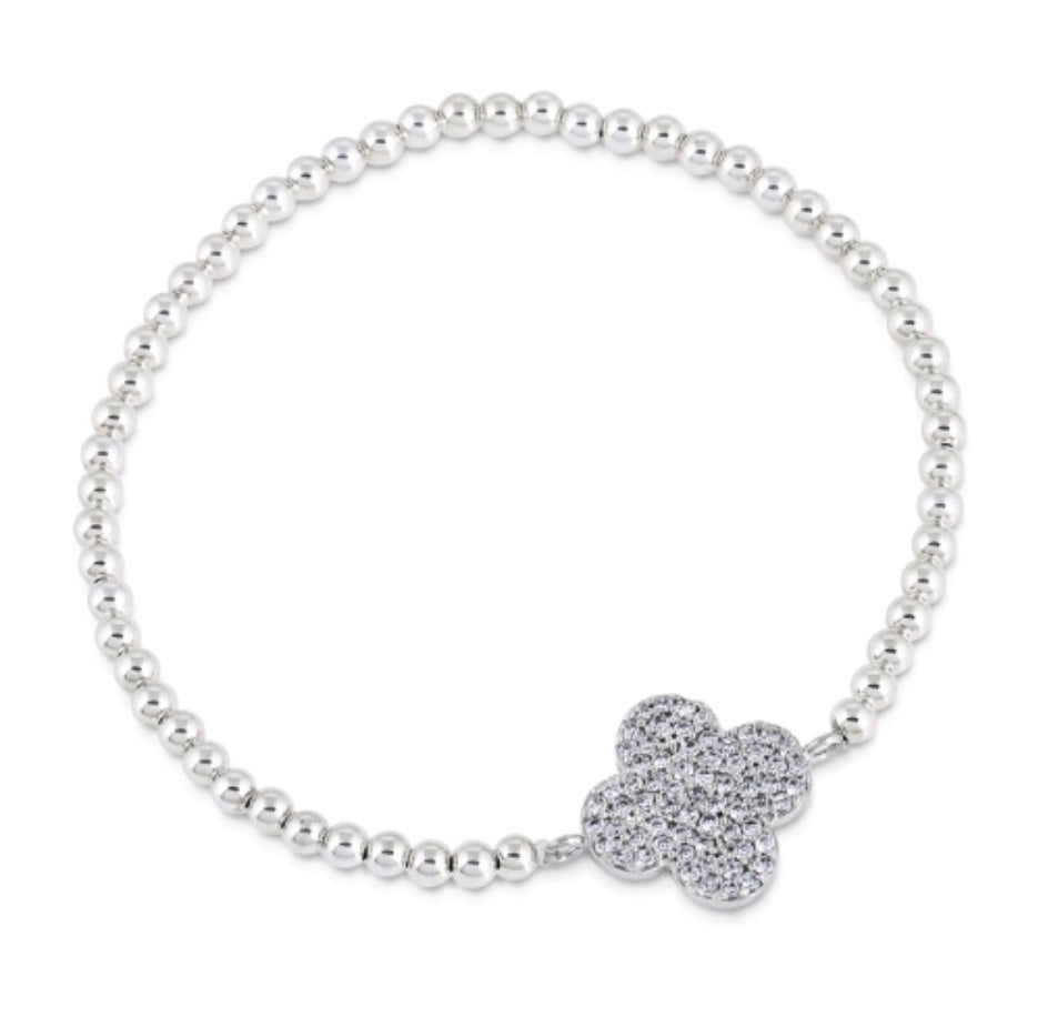 Keep The Faith Beaded Bracelet in Rose Gold
