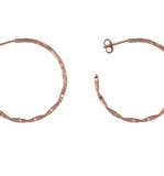 Love Hoop Earrings in Rose Gold