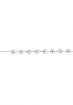 Rosary Bead Bracelet in Sterling Silver