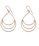 Open Teardrop Earrings in Sterling Silver