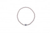 Small Slant Eye Beaded Bracelet in Sterling Silver