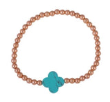 Summer Loving Beaded Bracelet in Rose Gold