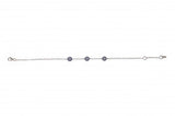 Three Eye Bracelet in Sterling Silver